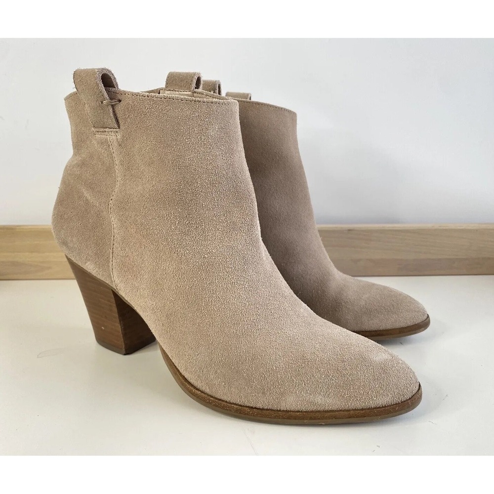 J.CREW Eaton Boot Brown Suede Block Heel Western‎ / Women's 8